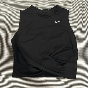 Nike Luxe Dri-Fit Twsit Knot Tank-Black